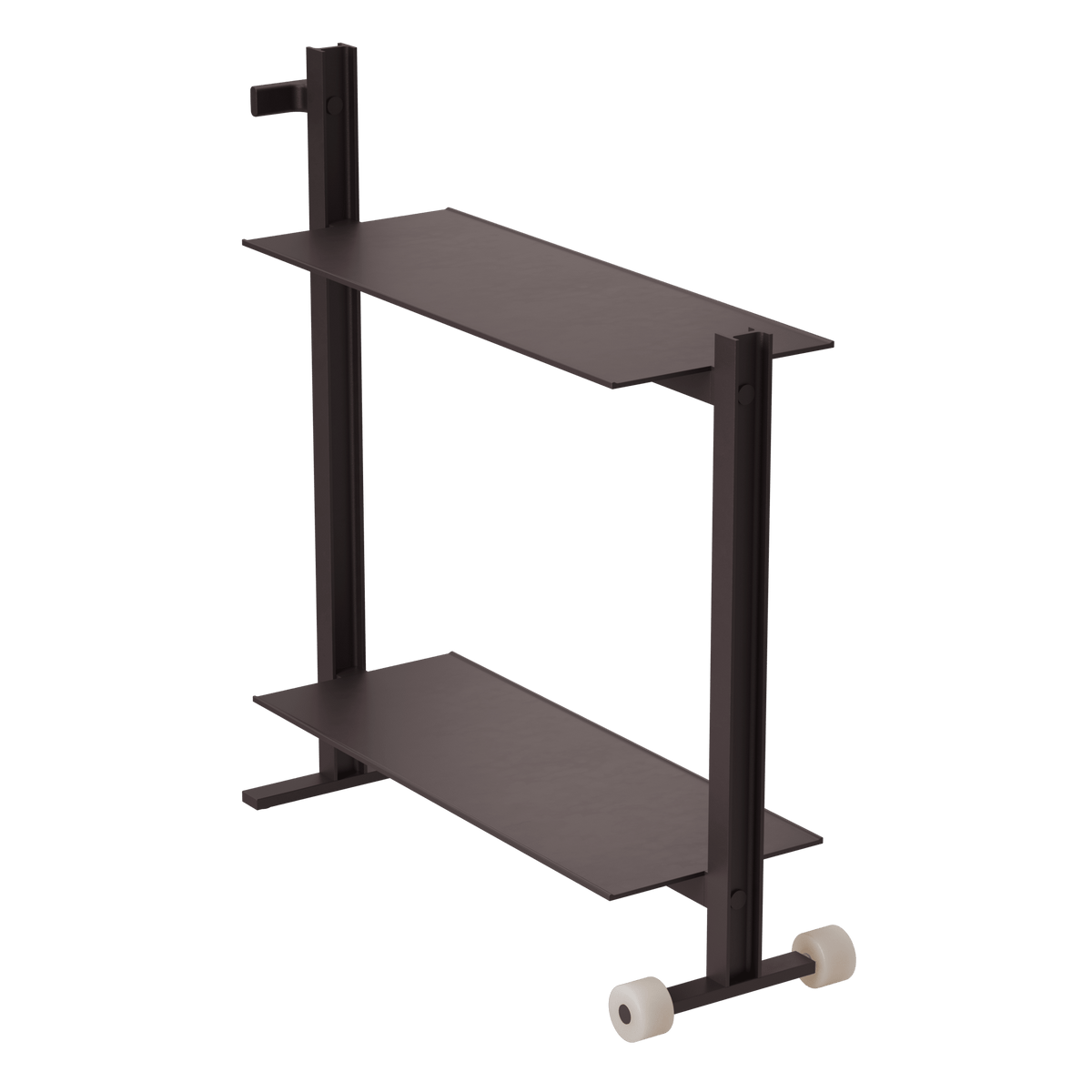Meuble d'appoint en aluminium marron 24x74,5x77,5cm Museum trolley - String Furniture - The Cool Republic