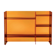 Meuble de rangement ambre 75 x 53 cm Sound rack - Kartell - The Cool Republic