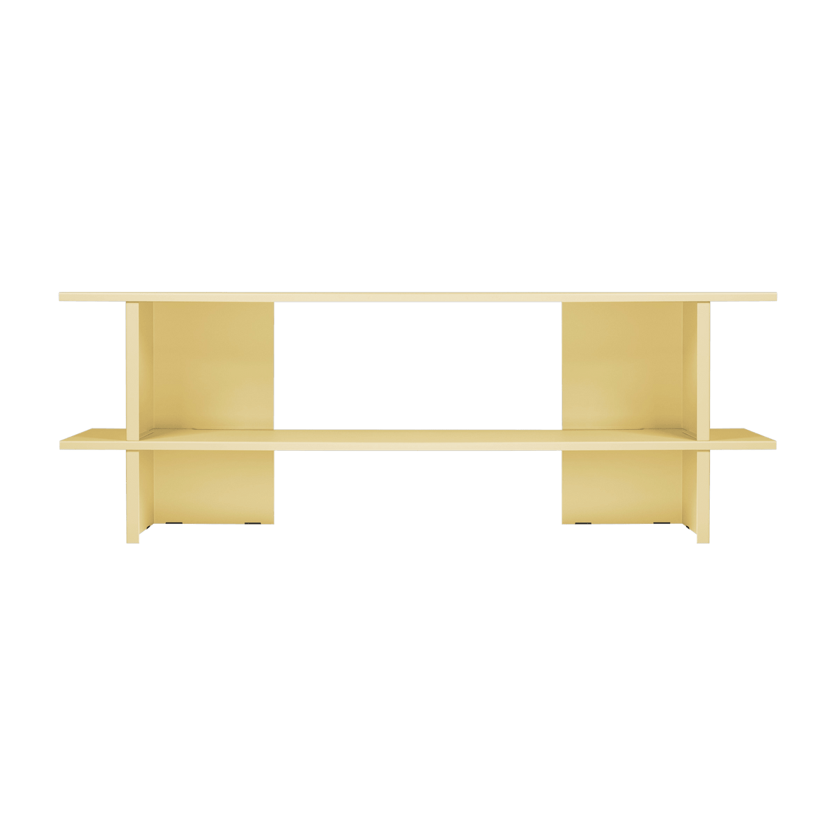 Meuble de rangement en acier jaune 160cm Hes - noo.ma - The Cool Republic