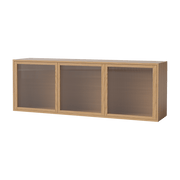 Meuble de rangement en chêne huilé et verre cannelé 152 x 40 cm Case - Bolia - The Cool Republic