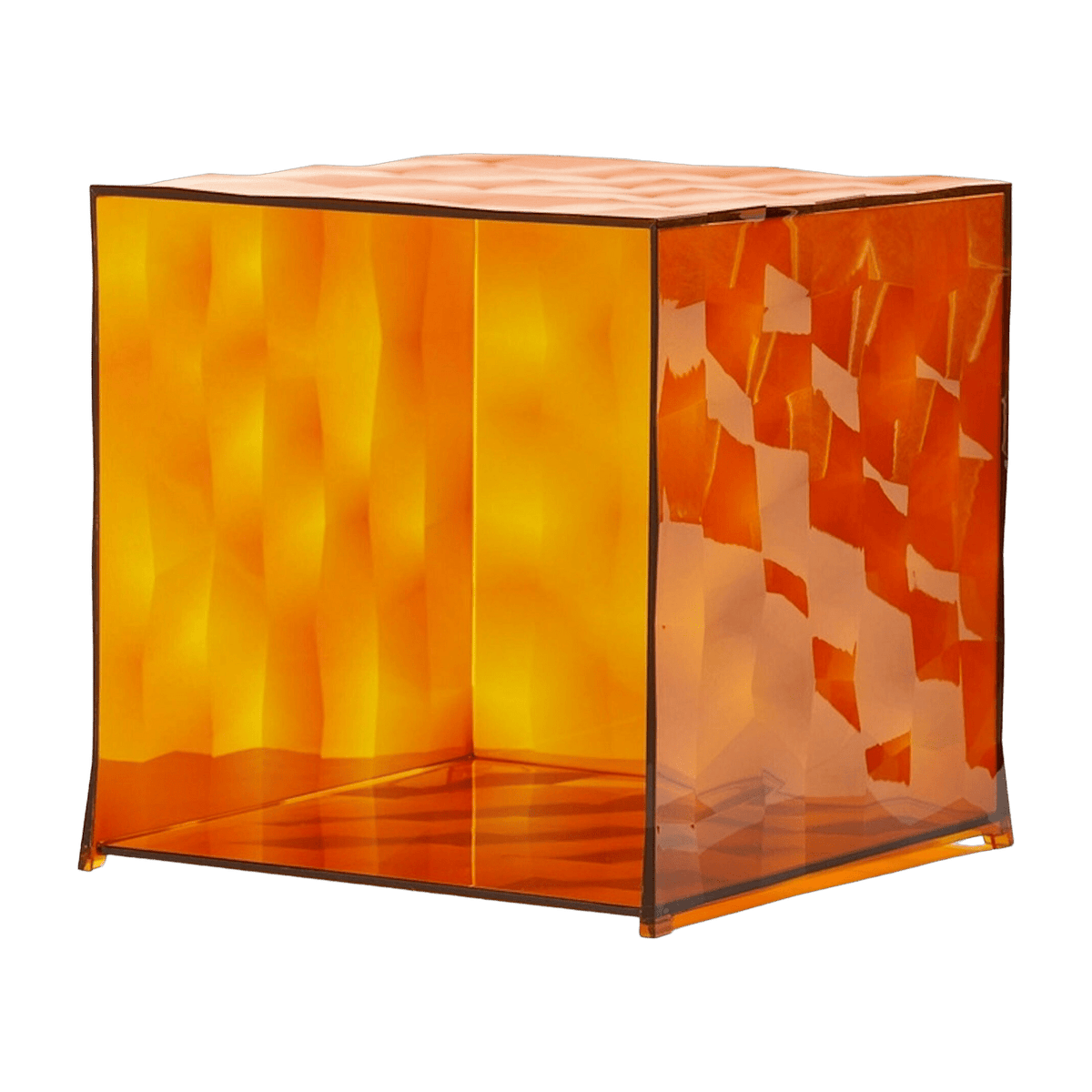 Meuble de rangement sans porte en polyméthacrylate fumé 40 x 41 cm Optic - Kartell - The Cool Republic