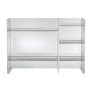 Meuble de rangement transparent 75 x 53 cm Sound rack - Kartell - The Cool Republic