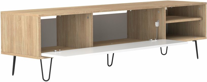 Meuble tv blanc et chêne Aero - TEMAHOME - The Cool Republic