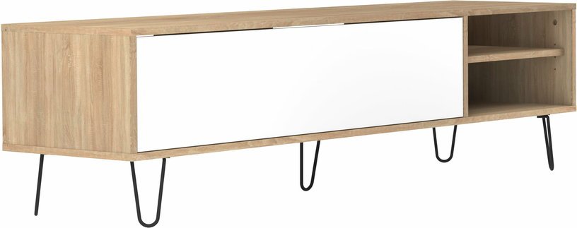 Meuble tv blanc et chêne Aero - TEMAHOME - The Cool Republic