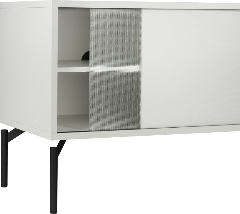 Meuble TV en acier gris amande Met Mini - noo.ma - The Cool Republic