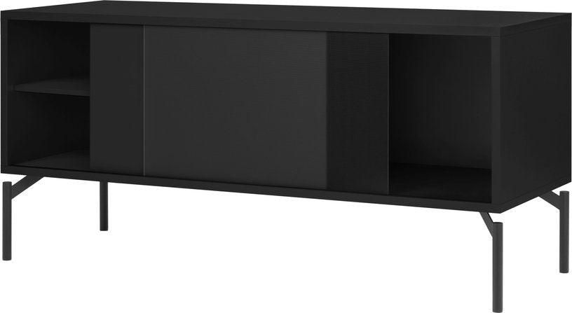 Meuble TV en acier noir volcan Met Mini - noo.ma - The Cool Republic