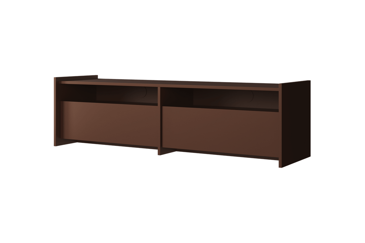 Meuble TV en bois marron 161,8×45×48,3 cm Hido - Noo.ma - The Cool Republic