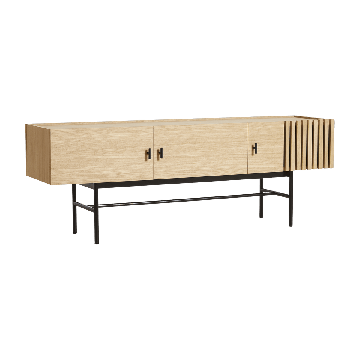 Meuble TV en chêne design 150 cm Array - Woud - The Cool Republic