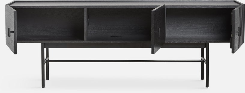 Meuble tv en chêne teinté 150 cm Array - Woud - The Cool Republic