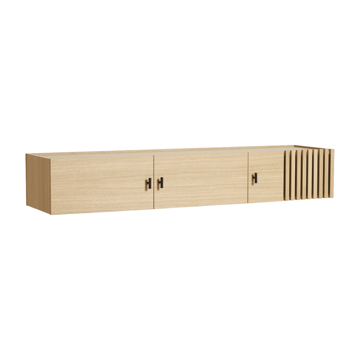 Meuble TV suspendu en chêne 150 cm Array - Woud - The Cool Republic