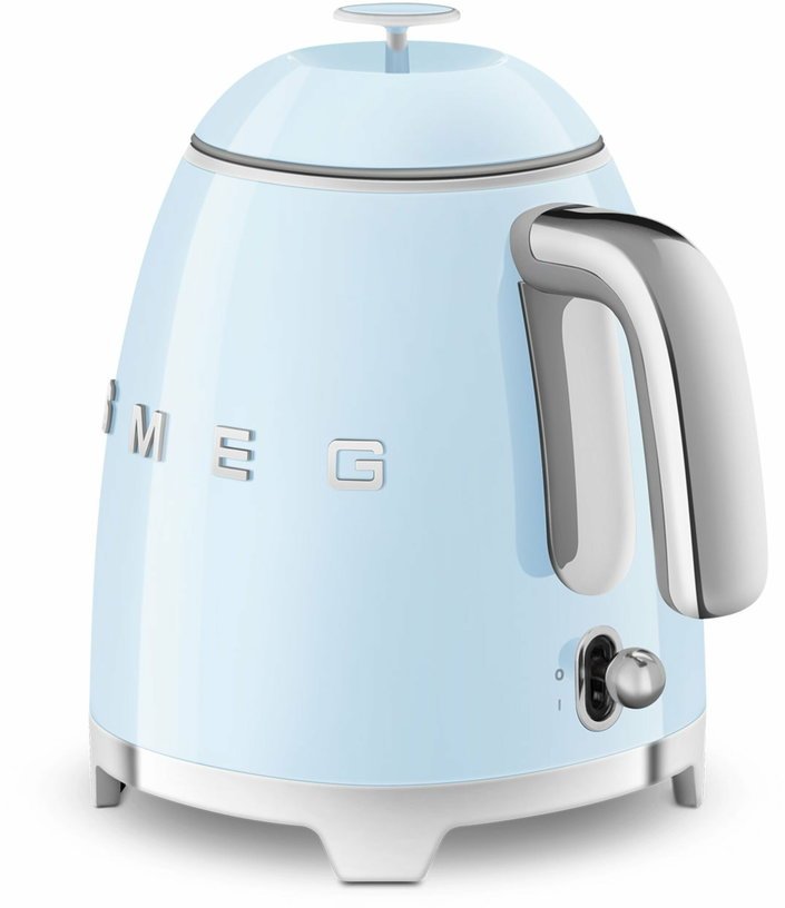 Mini bouilloire double paroi bleu d'azur 0,8 L Années 50 - Smeg - The Cool Republic
