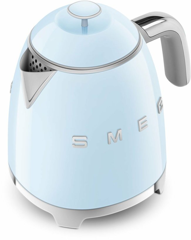 Mini bouilloire double paroi bleu d'azur 0,8 L Années 50 - Smeg - The Cool Republic