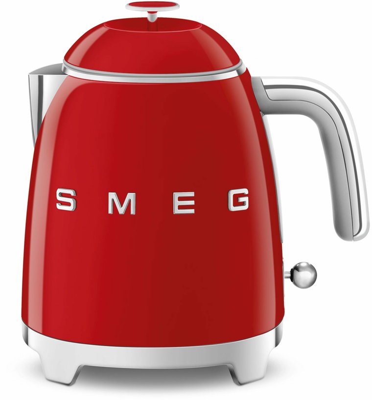 Mini bouilloire double paroi rouge 0,8 L Années 50 - Smeg - The Cool Republic