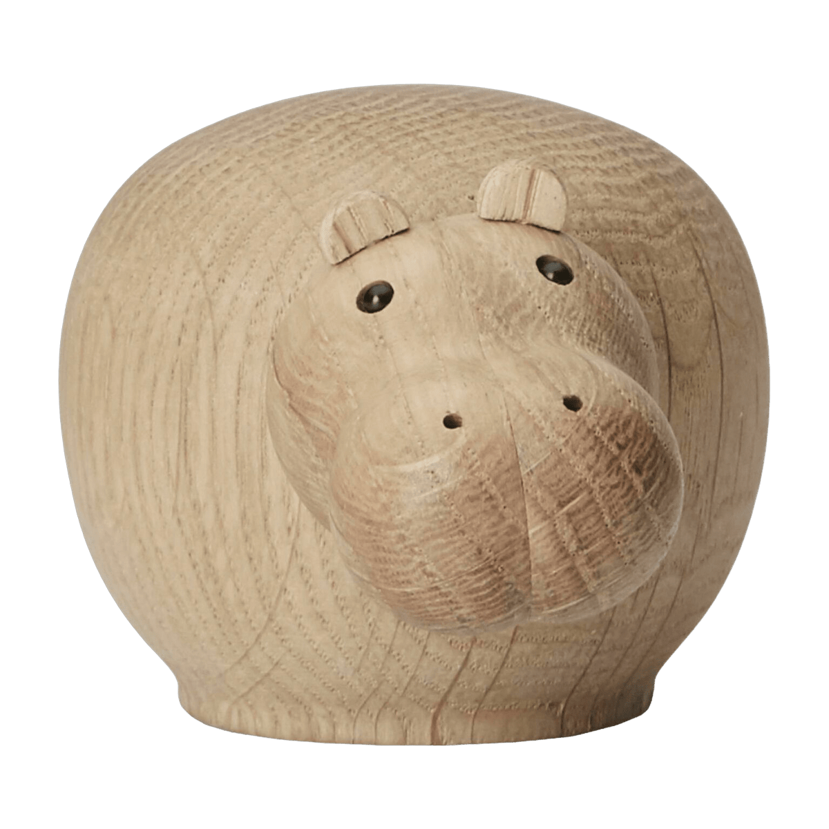 Mini Hippopotame en chêne Hibo - Woud - The Cool Republic