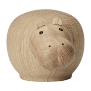 Mini Hippopotame en chêne Hibo - Woud - The Cool Republic