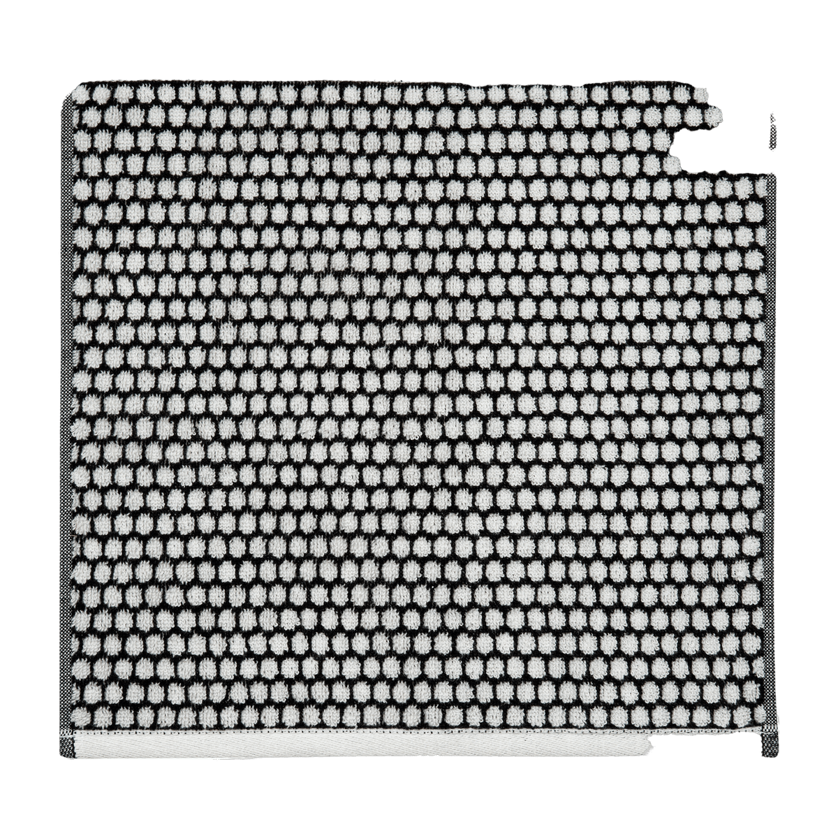 Mini-serviette de toilette noir et blanc cassé 31 x 31 cm Grid - Mette Ditmer - The Cool Republic