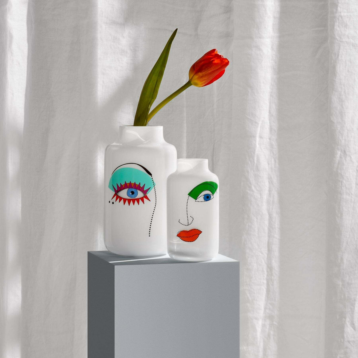 Mini vase Rock & Pop Magnolia Petit - Nude Glass - The Cool Republic