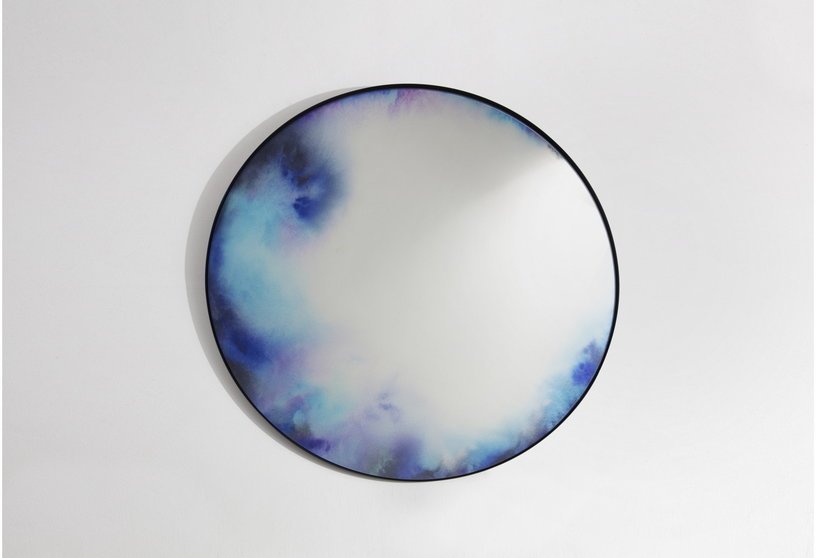 Miroir 110 cm Aquarelle bleue - violet Francis - Petite Friture - The Cool Republic