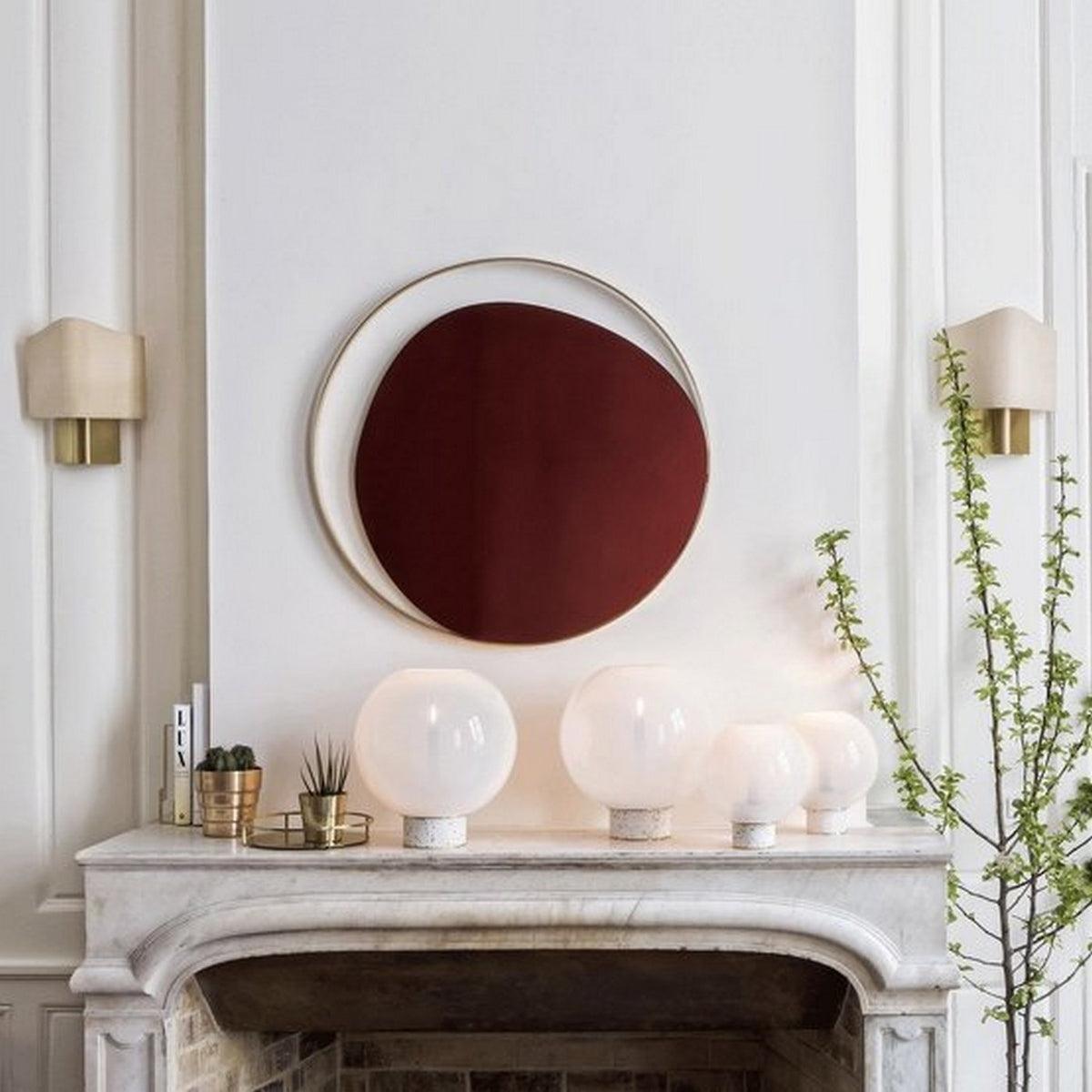 Miroir 50 cm Ellipse - RED Edition - The Cool Republic