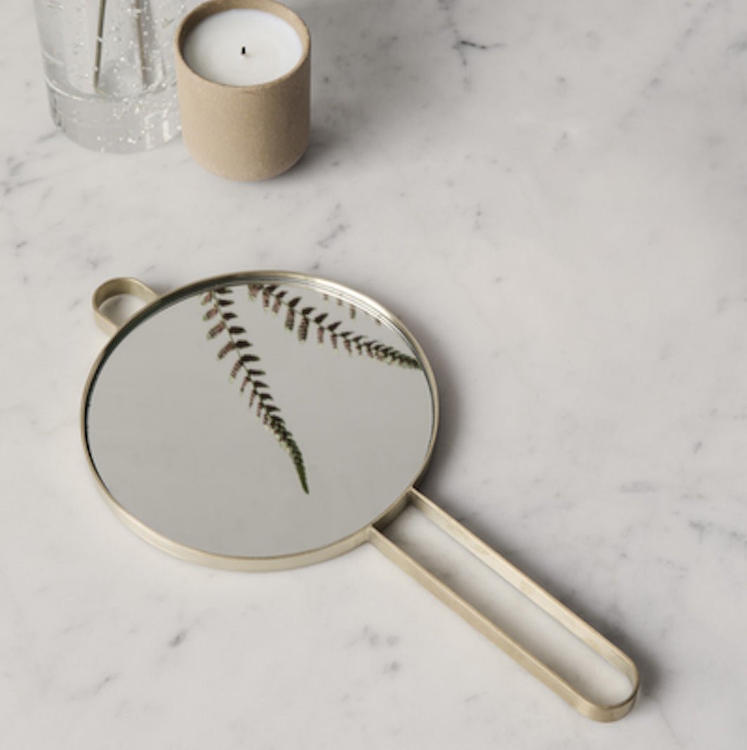 Miroir à main laiton - Ferm Living - The Cool Republic
