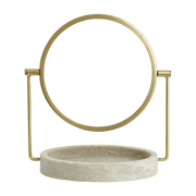 Miroir à poser en marbre et métal doré Haja - Nordal - The Cool Republic