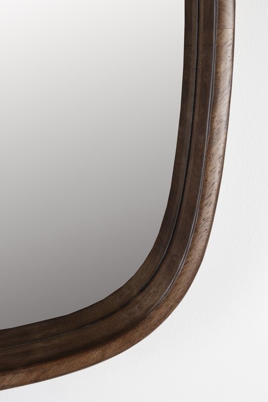Miroir carré en bois d’hévéa 50x50cm Sorella - The Cool Republic - The Cool Republic
