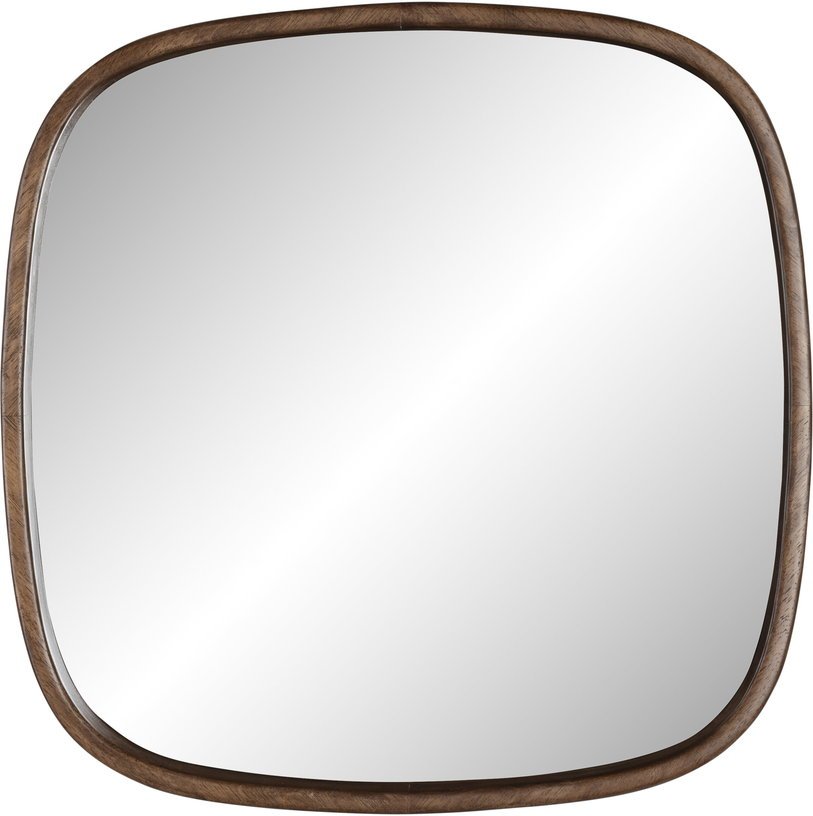 Miroir carré en bois d’hévéa 50x50cm Sorella - The Cool Republic - The Cool Republic