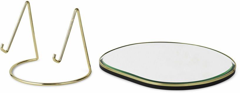 Miroir de table laiton Pond - Ferm Living - The Cool Republic
