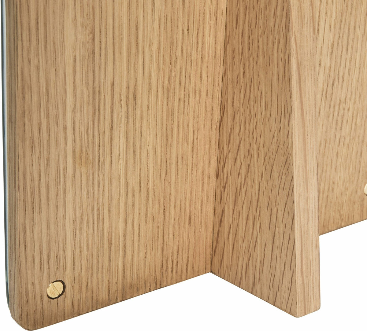 Miroir de table rectangulaire en chêne naturel 30cm Smize- Hübsch - The Cool Republic