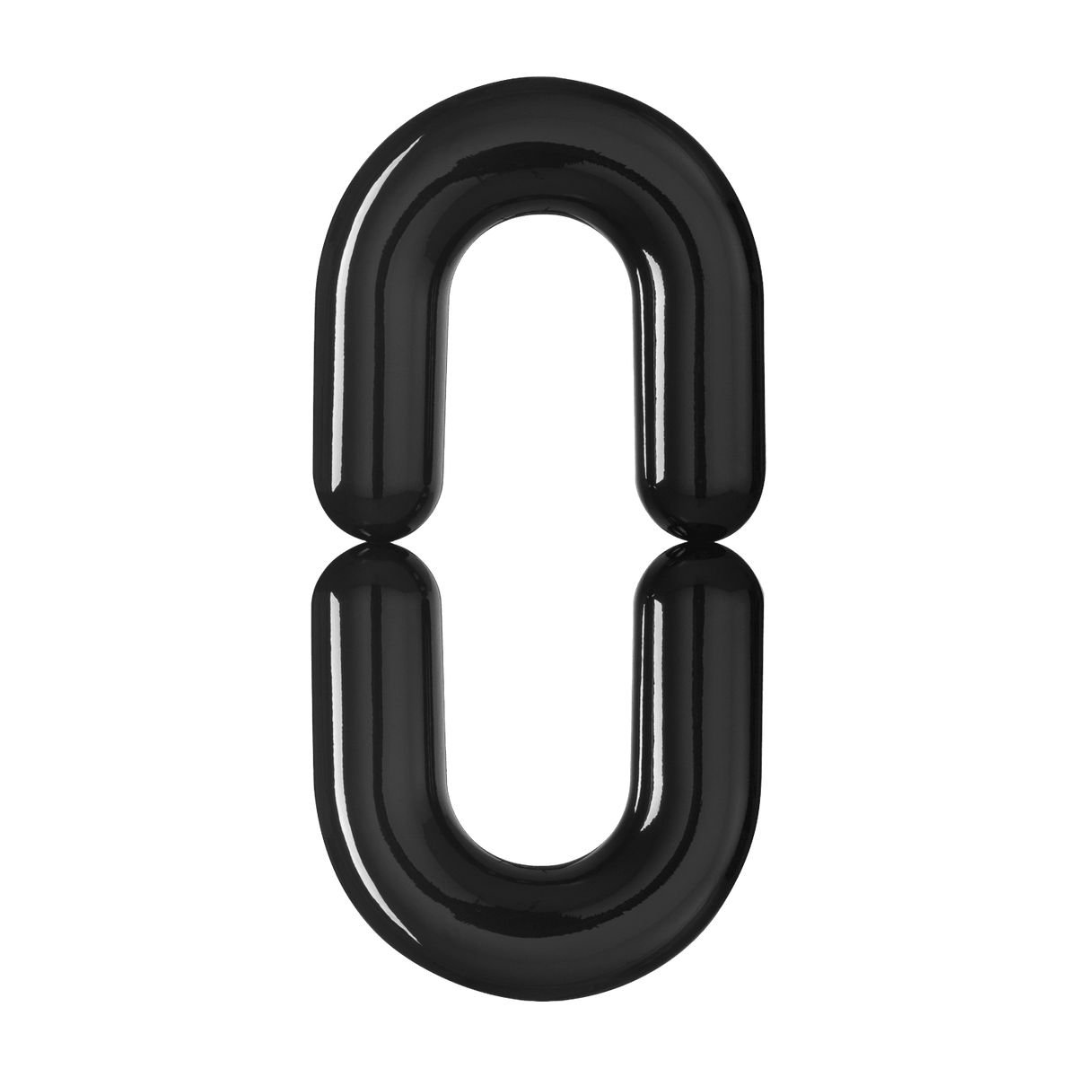 Miroir design en céramique émaillée noir 110 cm Zodiac - Moustache - The Cool Republic