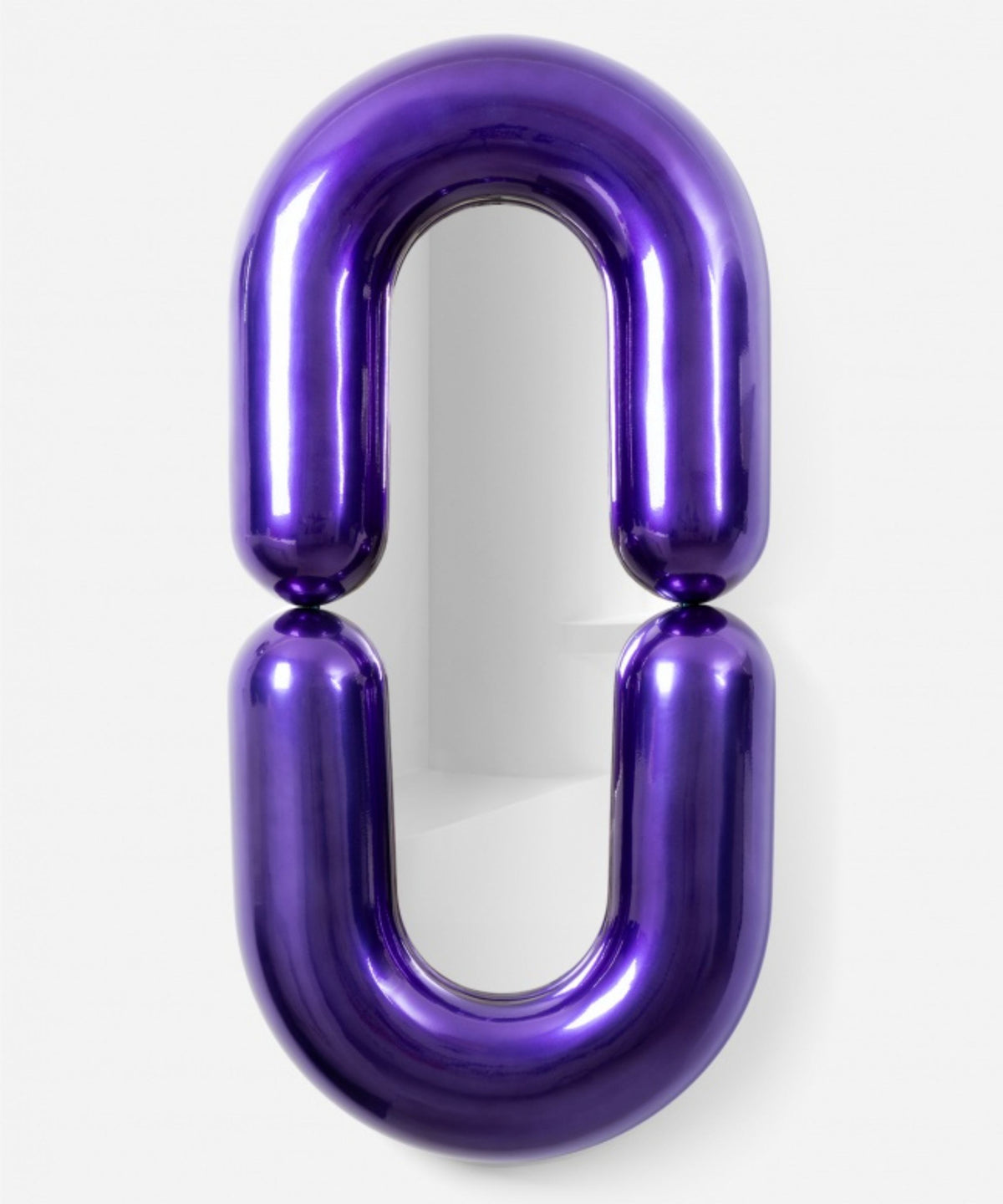 Miroir design en céramique violet brillant 110cm Zodiac - Moustache