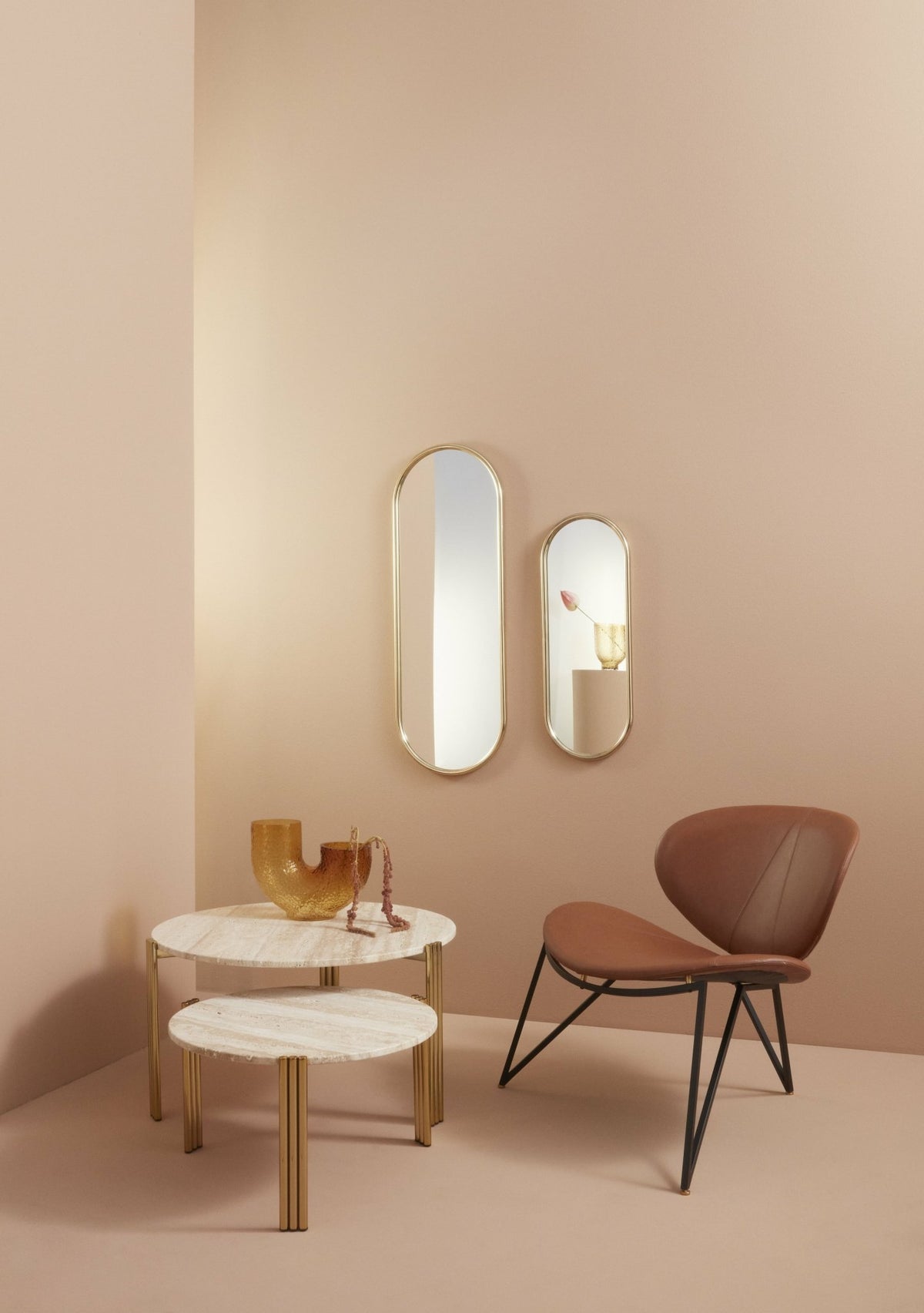 Miroir doré 78 cm Angui - AYTM - The Cool Republic
