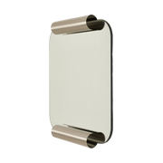 Miroir en acier inoxydable brossé 60 x 65 x 7 cm Roll - Nobodinoz - The Cool Republic