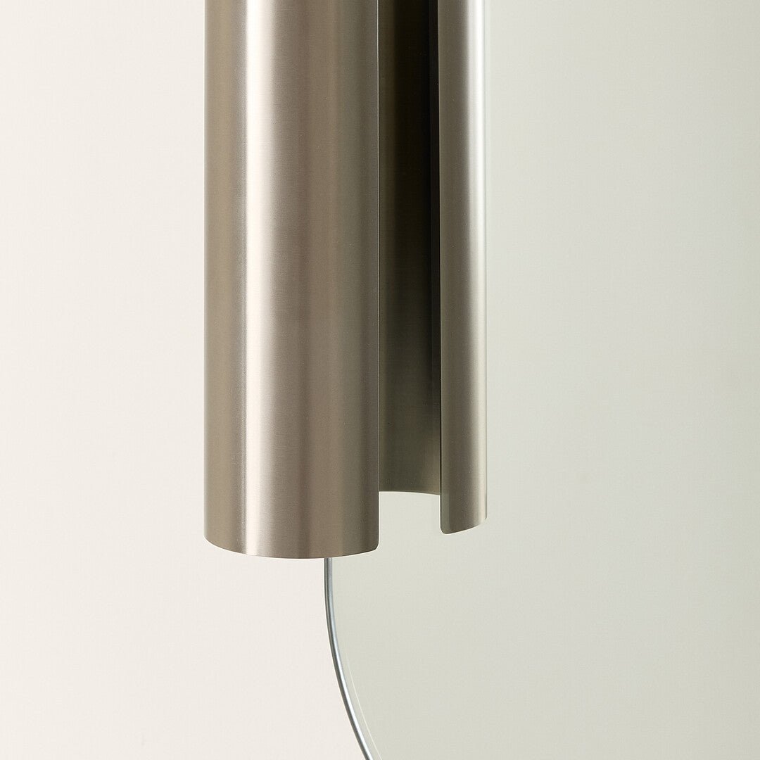 Miroir en acier inoxydable brossé 60 x 65 x 7 cm Roll - Nobodinoz - The Cool Republic