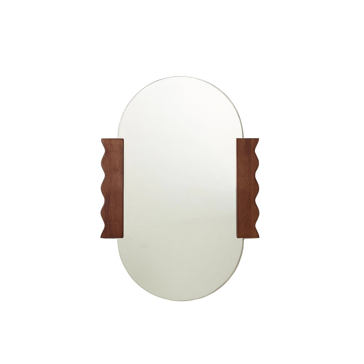Miroir en bois massif d'hévéa teinté 53 x 75 x 3 cm Heju x Nobodinoz - Nobodinoz - The Cool Republic