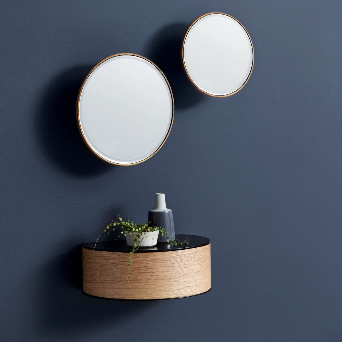 Miroir en chêne avec poignée Barb L - Woud - The Cool Republic