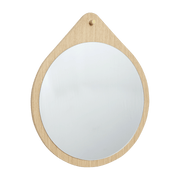 Miroir en chêne en forme de goutte 64cm Drop - Hübsch - The Cool Republic