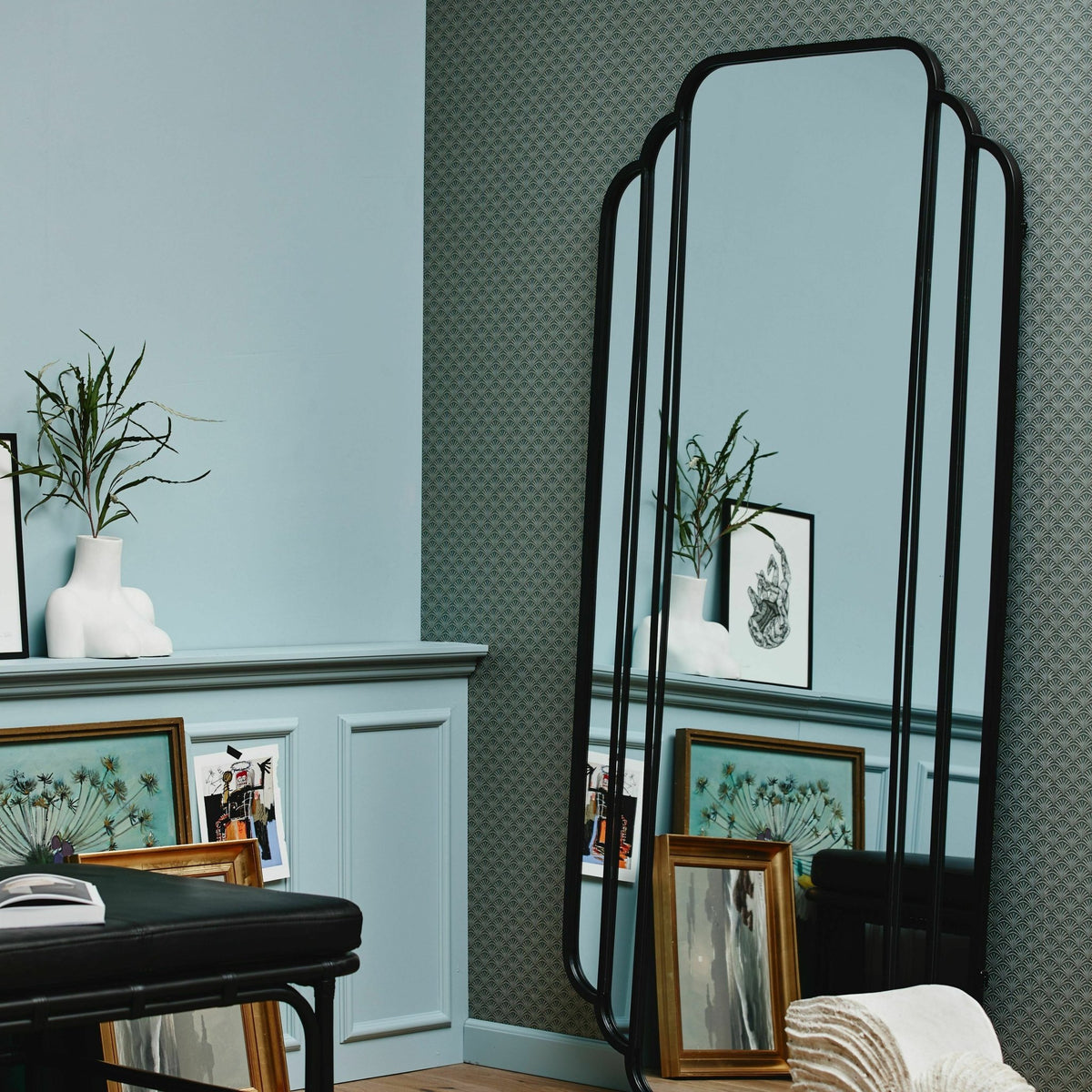 Miroir en fer noir Skylark - Nordal - The Cool Republic