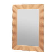 Miroir en hêtre marron 100 x 70 cm Wavy - Broste Copenhagen - The Cool Republic
