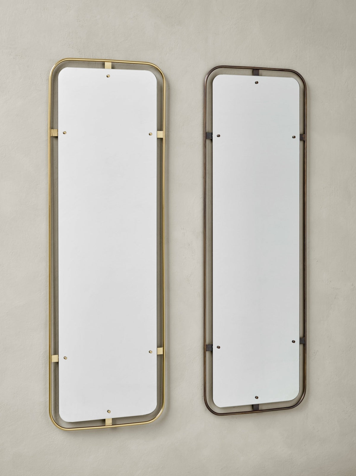 Miroir en laiton cuivré 53 x 158 cm Nimbus - Audo - The Cool Republic