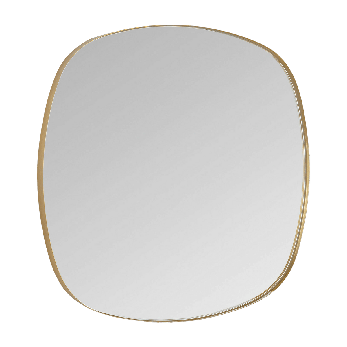 Miroir en laiton doré 50 x 50 cm Dobbles - Versmissen - The Cool Republic