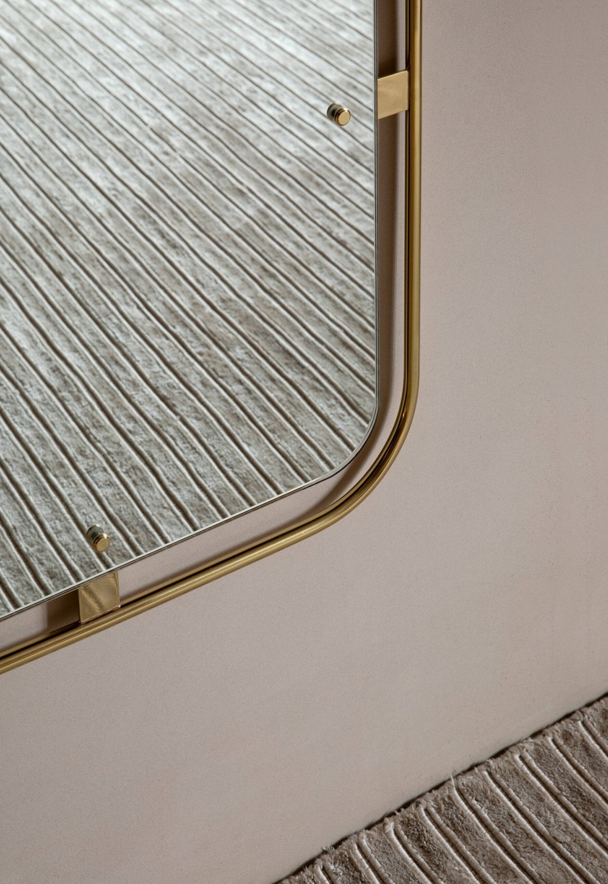 Gilded brass mirror 53 x 158 cm Nimbus - Audo - The Cool Republic