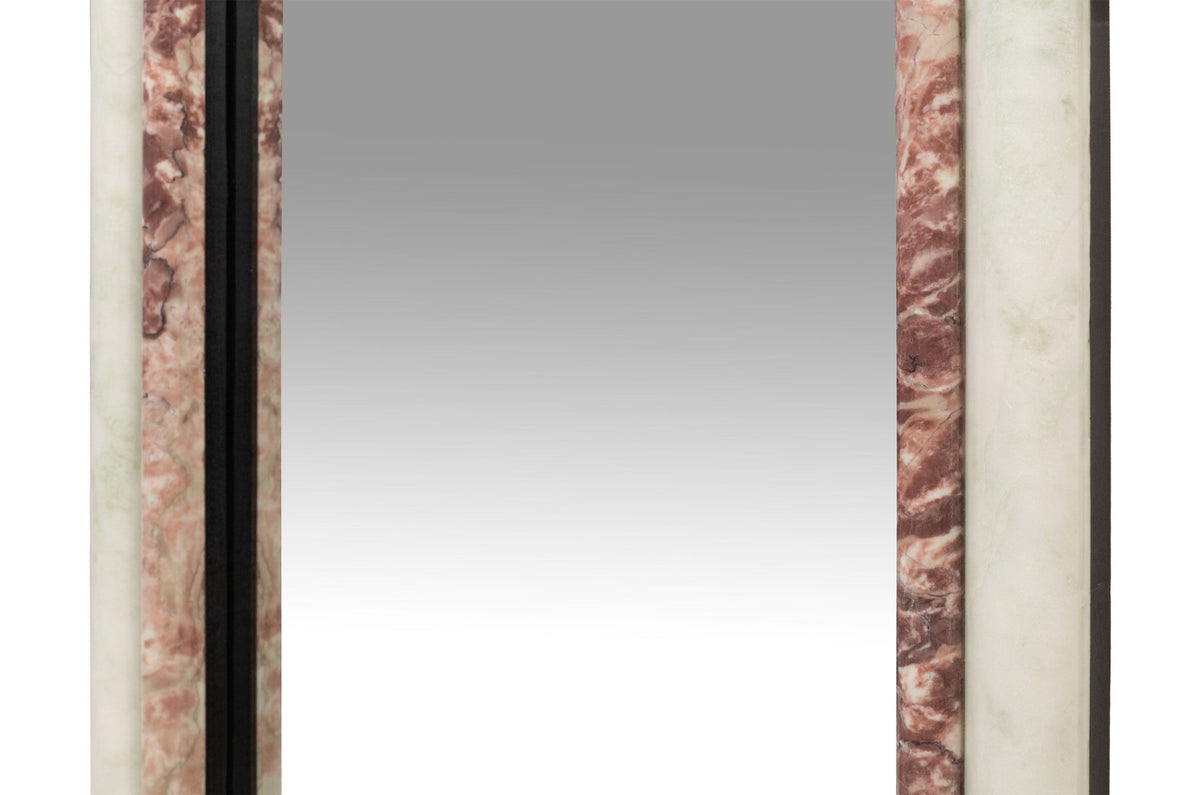 Miroir en marbre bicolore 60x2,5x100cm Belle - Versmissen - The Cool Republic