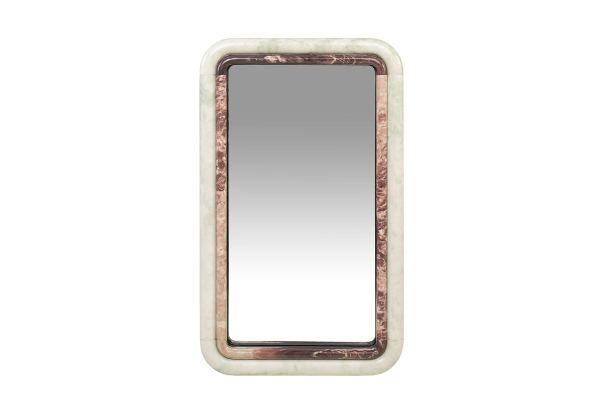 Miroir en marbre bicolore 60x2,5x100cm Belle - Versmissen - The Cool Republic