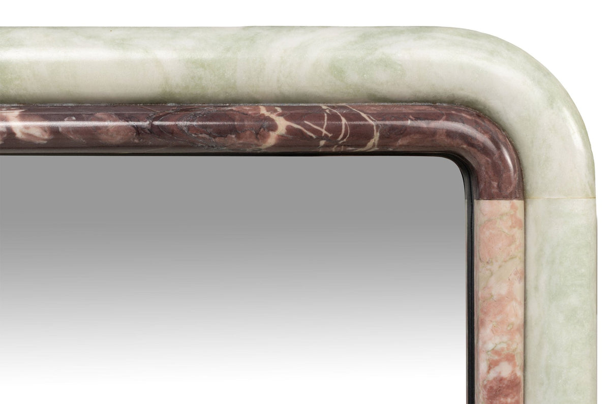 Miroir en marbre bicolore 60x2,5x100cm Belle - Versmissen - The Cool Republic