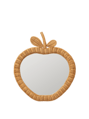 Miroir en rotin tressé naturel 40 x 45 cm Apple - Ferm Living - The Cool Republic