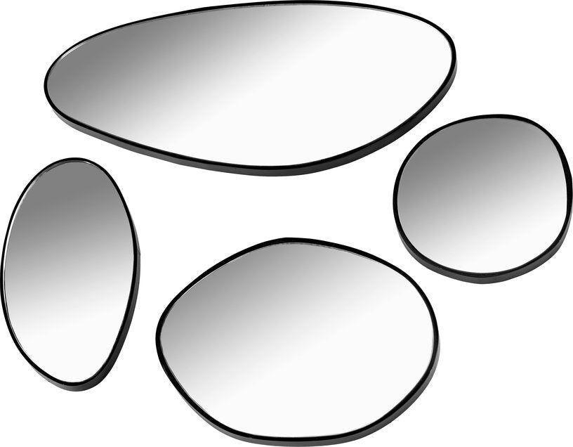 Miroir en verre et acier noir D - Serax - The Cool Republic