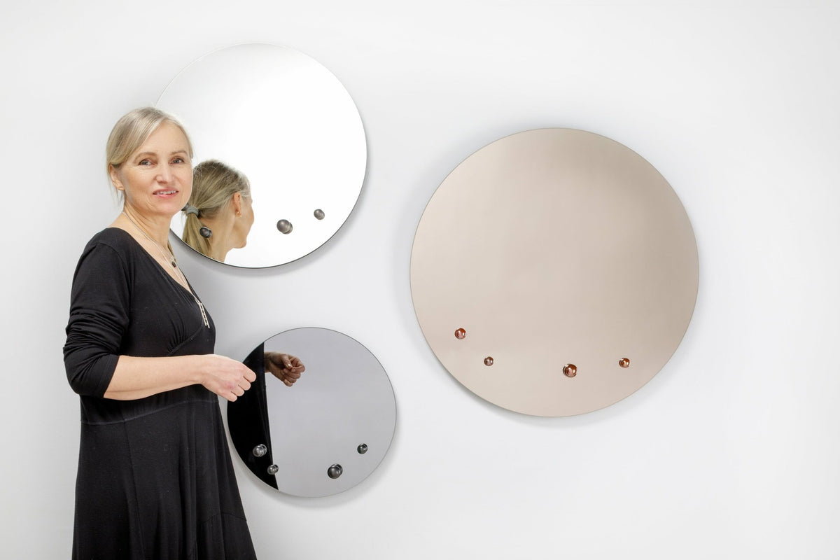 Miroir gris 42 cm Dew - Emko - The Cool Republic