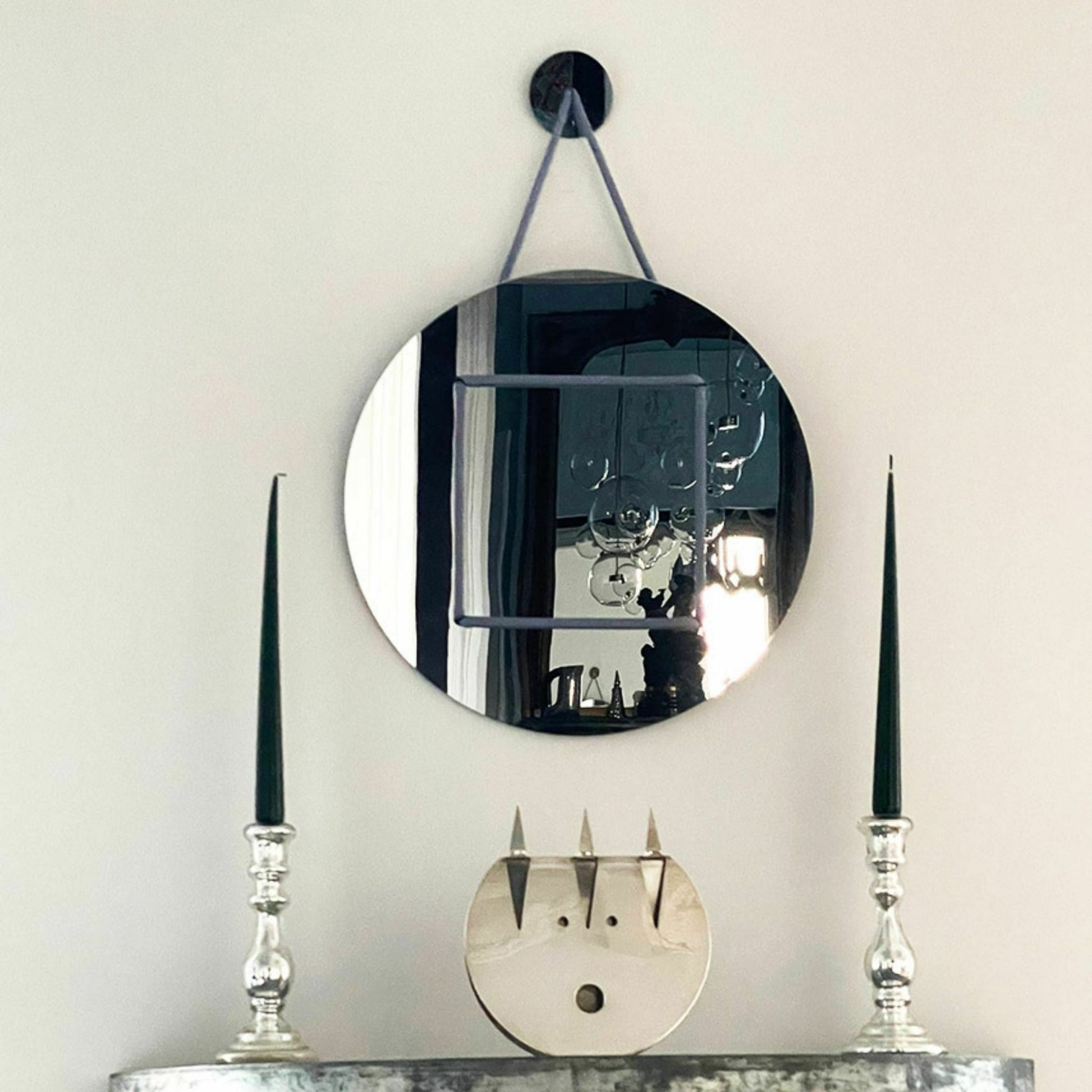 Miroir micaron 43 cm bleu - Mathieu Challières - The Cool Republic