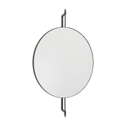 Miroir mural en acier noir 60cm - Kristina Dam Studio - The Cool Republic